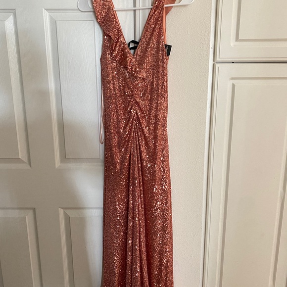 Pinko new sequined dress copper xs w/tags - Picture 3 of 6